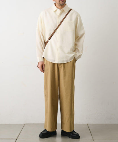 陰影條紋長袖襯衫