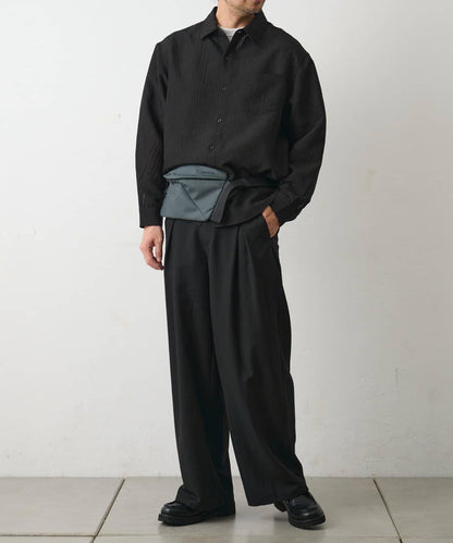 陰影條紋長袖襯衫