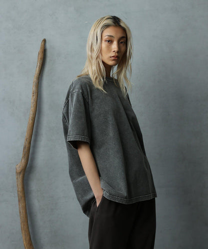 paradigm 生物酶洗褪色圓領短袖T恤