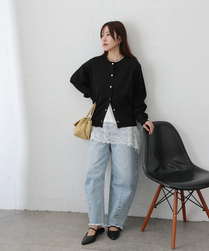 蕾絲下襬 不規則下襬 無袖 套頭上衣