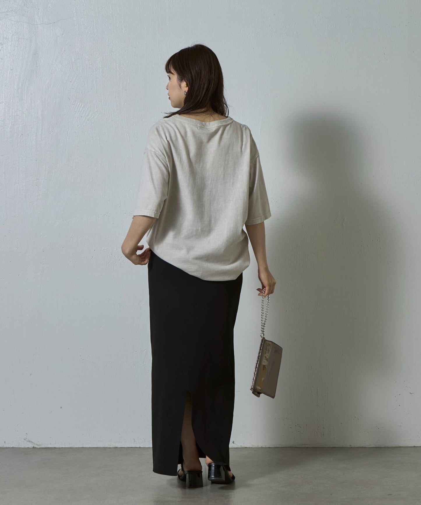 paradigm 生物酶洗褪色圓領短袖T恤