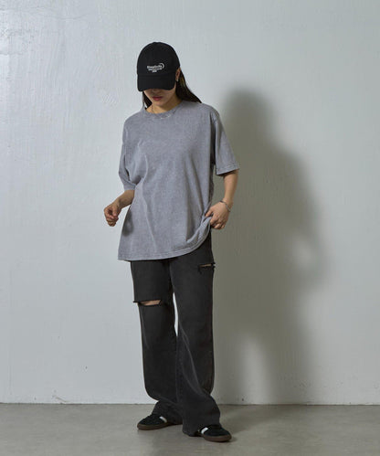 paradigm 生物酶洗褪色圓領短袖T恤