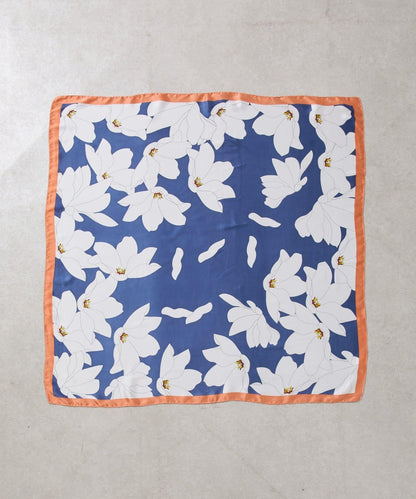 花卉圖案 大尺寸 絲巾 90×90