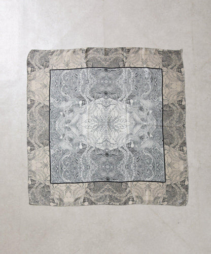 東方圖案大尺寸絲巾 90×90