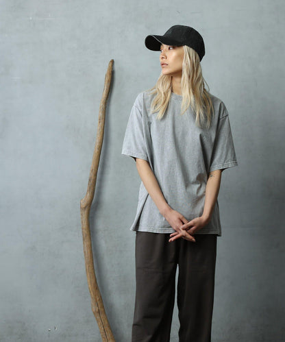 paradigm 生物酶洗褪色圓領短袖T恤