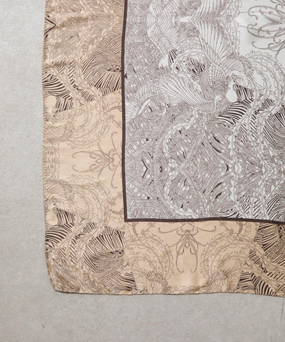 東方圖案大尺寸絲巾 90×90