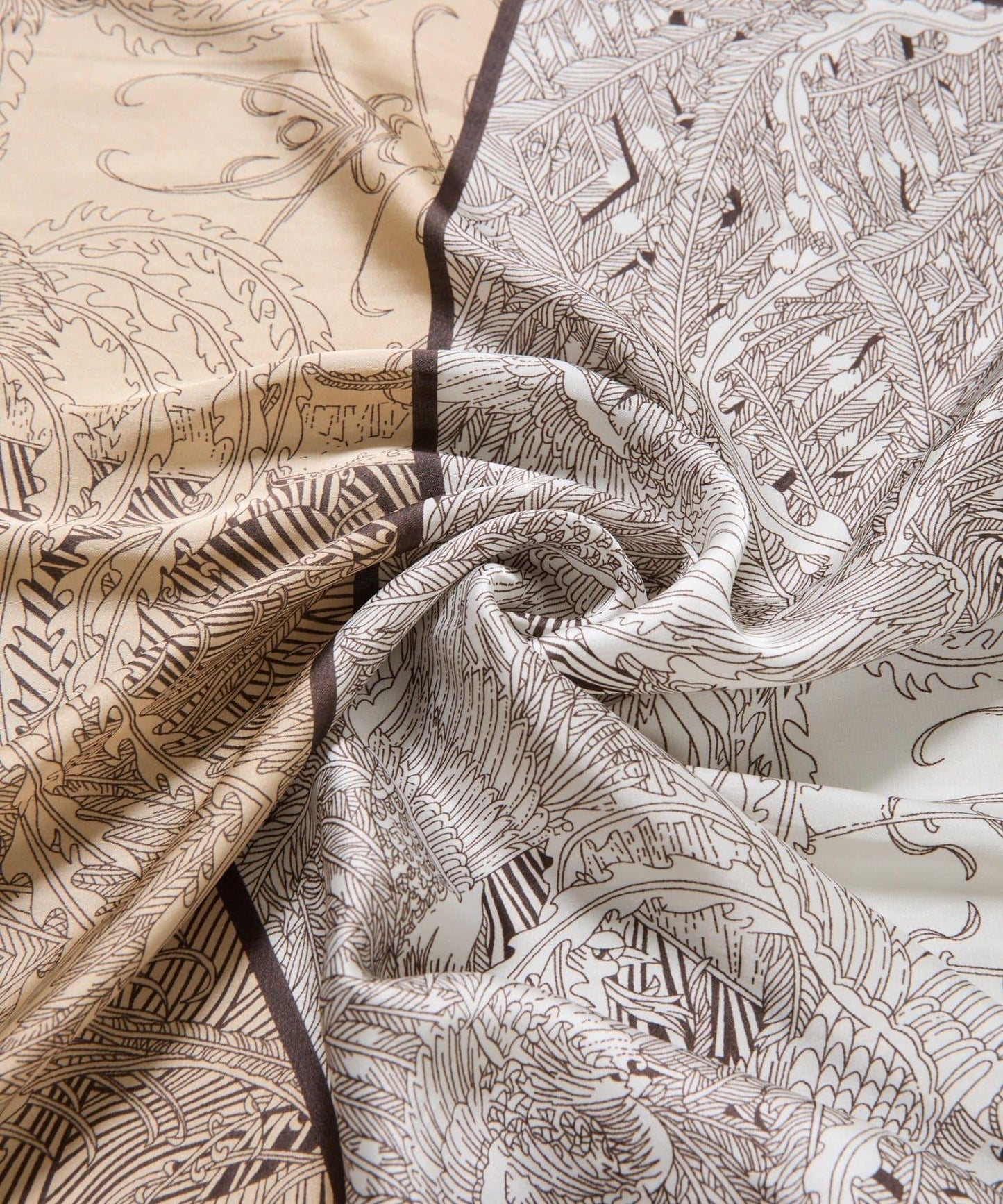 東方圖案大尺寸絲巾 90×90