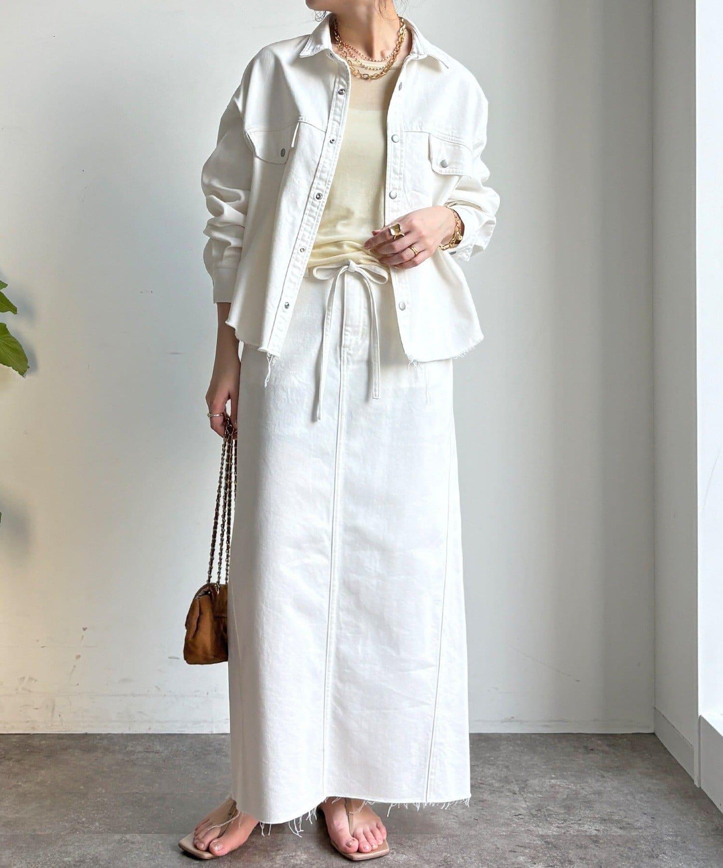 可成套搭配 短款 牛仔 襯衫