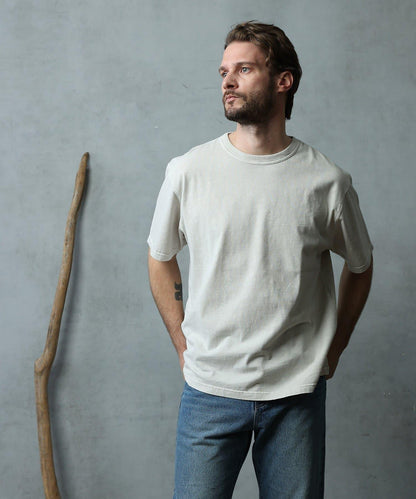 paradigm 生物酶洗褪色圓領短袖T恤