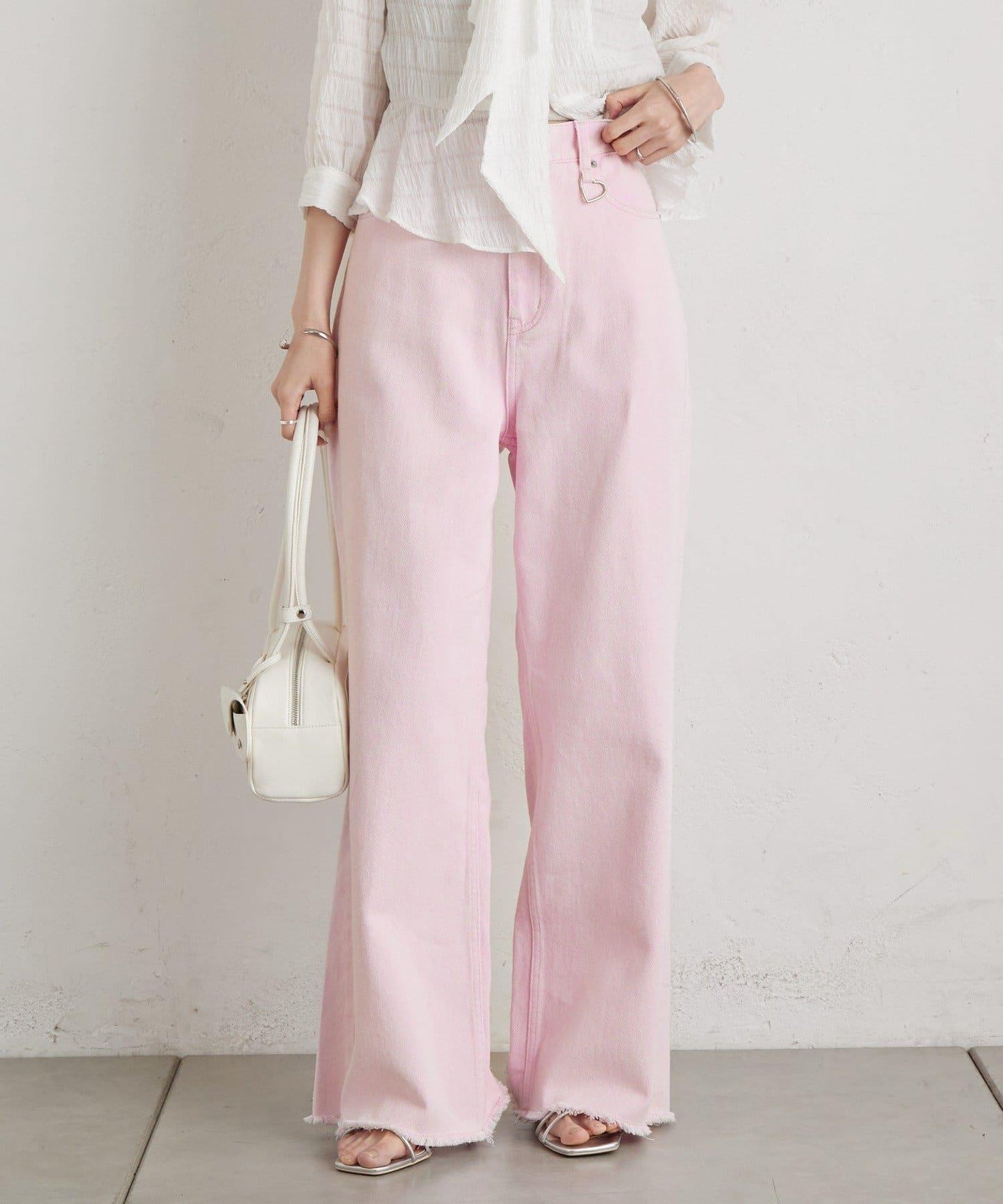 心形掛飾 彩色 褲子