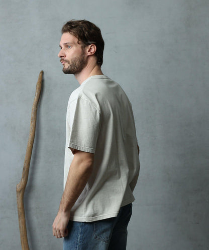 paradigm 生物酶洗褪色圓領短袖T恤