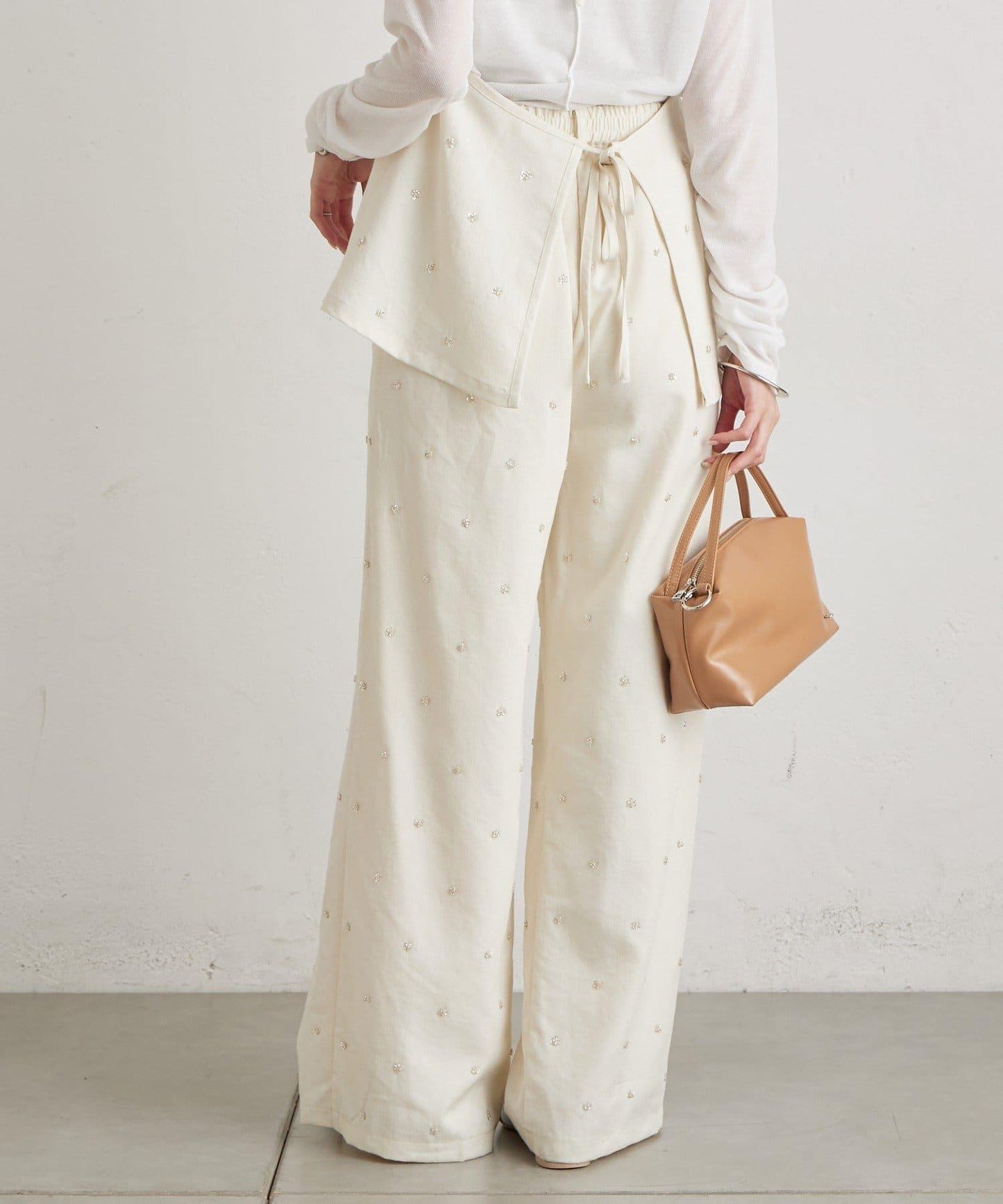 花卉圖案西裝褲