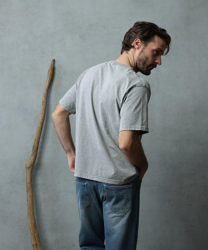 paradigm 生物酶洗褪色圓領短袖T恤