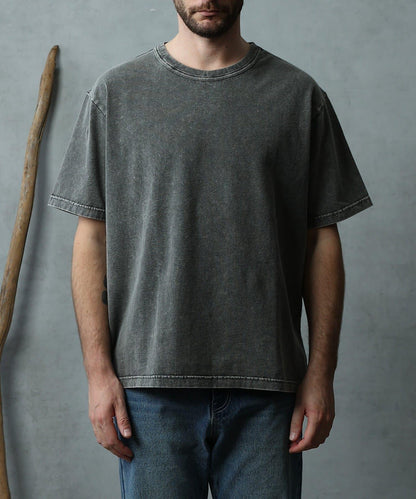 paradigm 生物酶洗褪色圓領短袖T恤