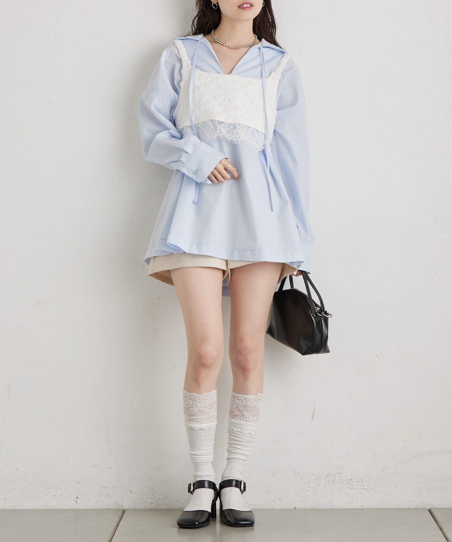 花卉蕾絲 束胸上衣