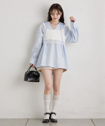 花卉蕾絲 束胸上衣