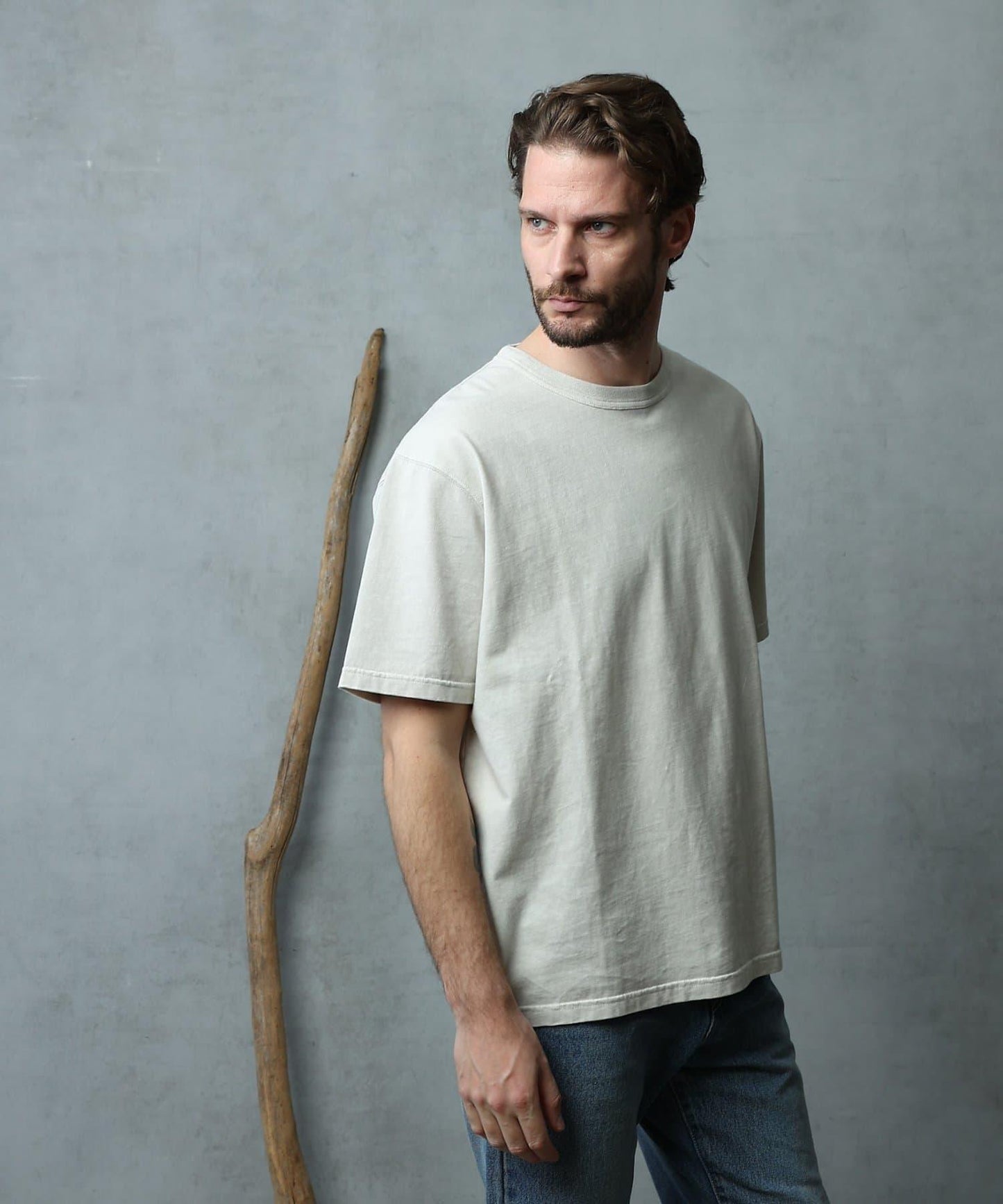 paradigm 生物酶洗褪色圓領短袖T恤