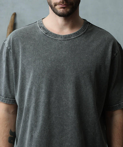 paradigm 生物酶洗褪色圓領短袖T恤