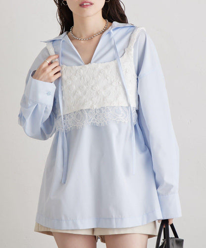 花卉蕾絲 束胸上衣