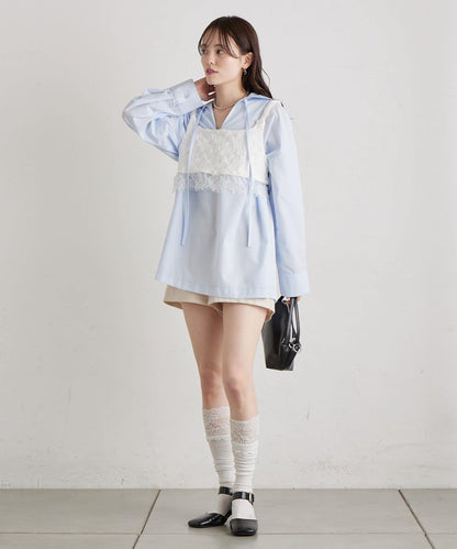 花卉蕾絲 束胸上衣