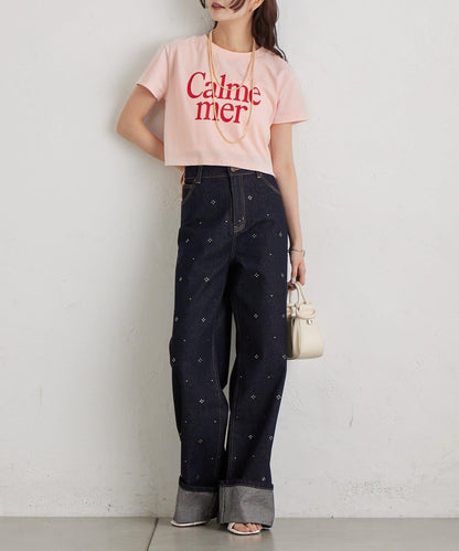 水鑽裝飾牛仔褲