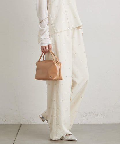 花卉圖案西裝褲