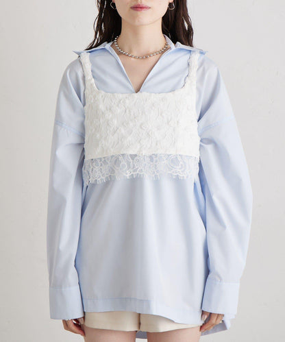 花卉蕾絲 束胸上衣