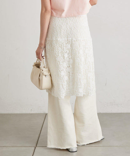 蕾絲裹身半身裙
