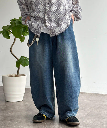 休閒彎刀帆布褲子