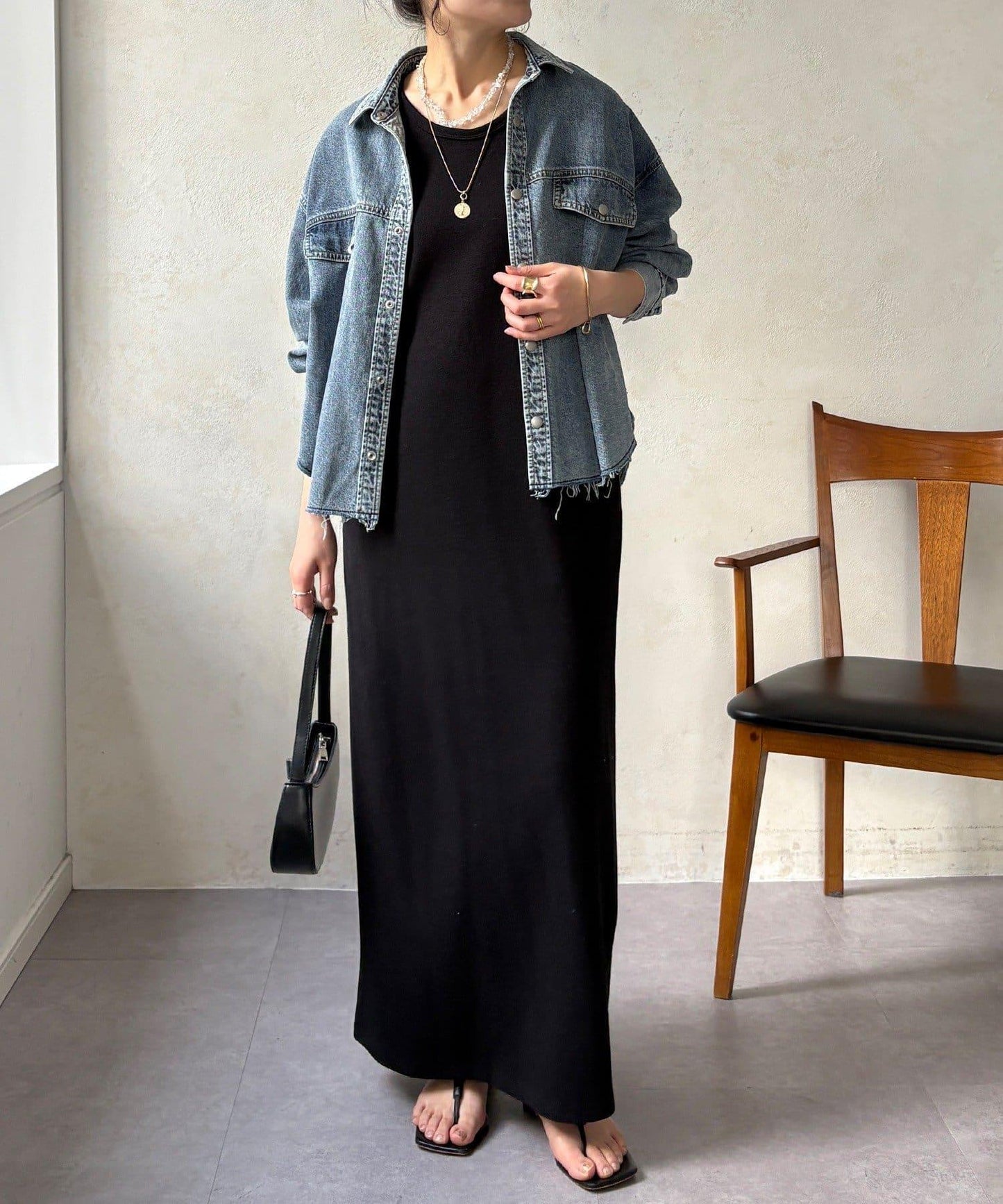 可成套搭配 短款 牛仔 襯衫