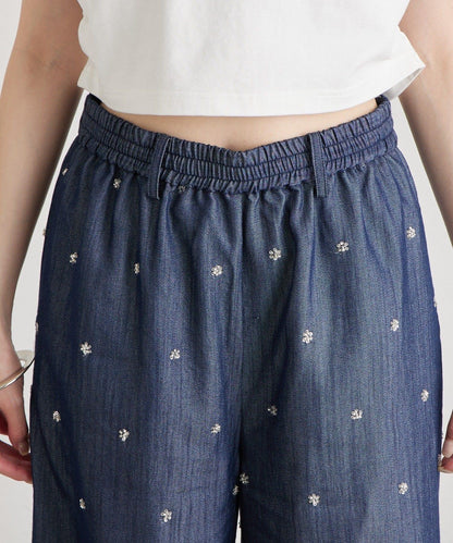 花卉圖案西裝褲