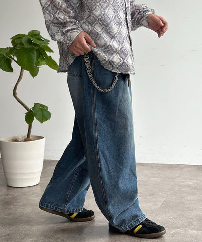 休閒彎刀帆布褲子