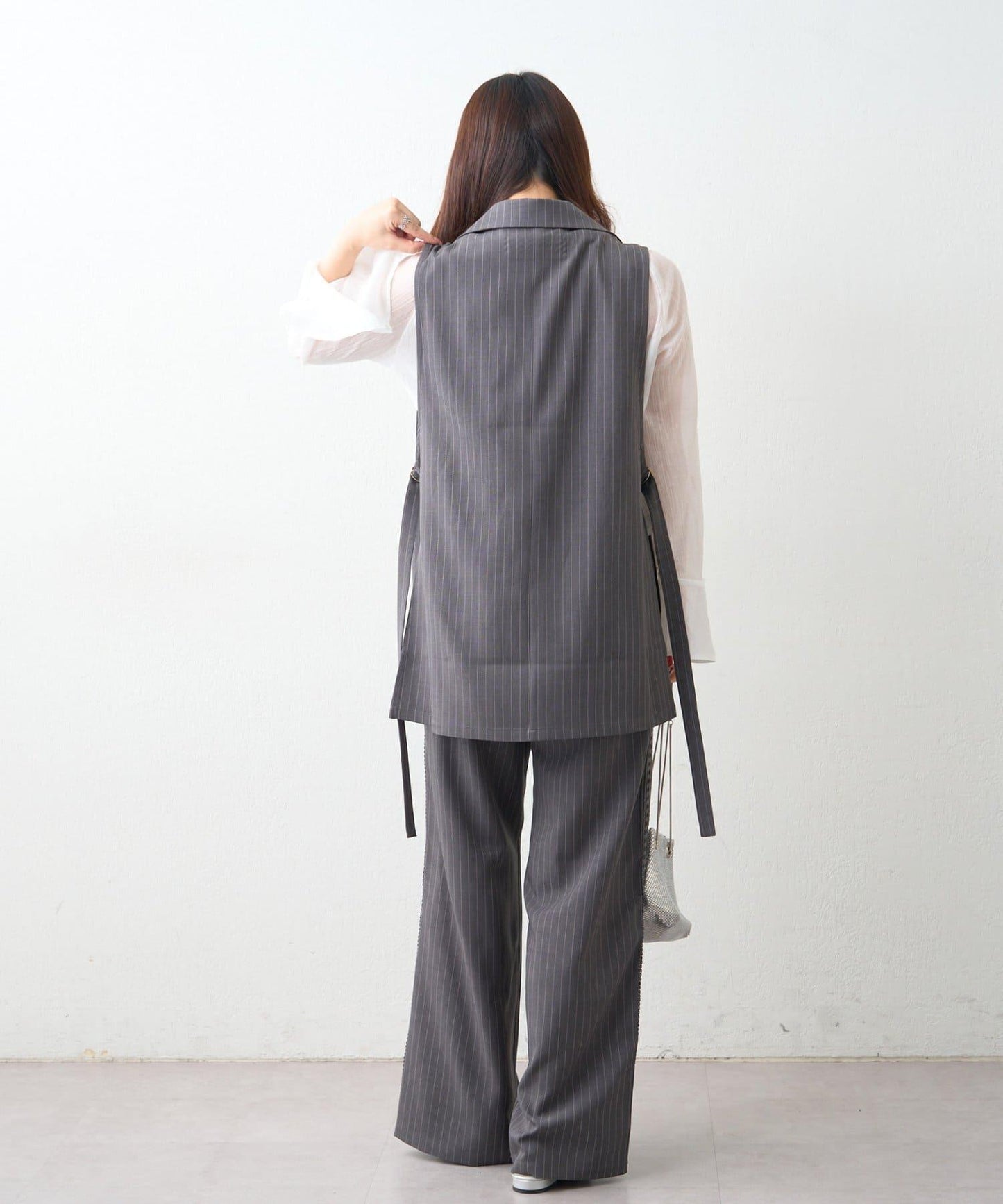 可成套搭配 側邊蕾絲 鬆緊設計 休閒褲