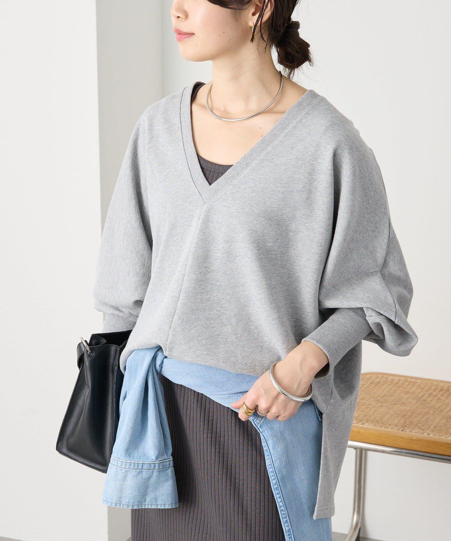 隨性風 蝙蝠袖寬鬆 衛衣 款