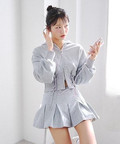 繫帶連帽衛衣