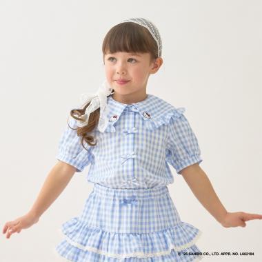 サンリオキャラクターズ（三麗鷗角色） Hello Kitty／庫洛米 組合刺繡襯衫