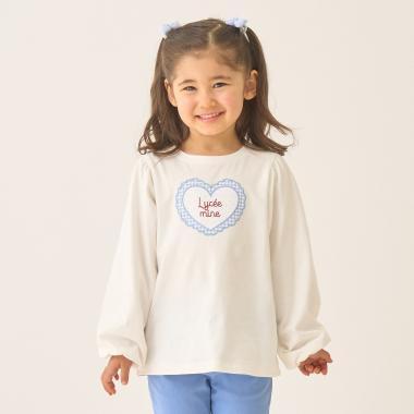 速幹抗UV防變形 心形印花 蓬鬆泡泡袖 Lycee mine 芭蕾系列 T恤