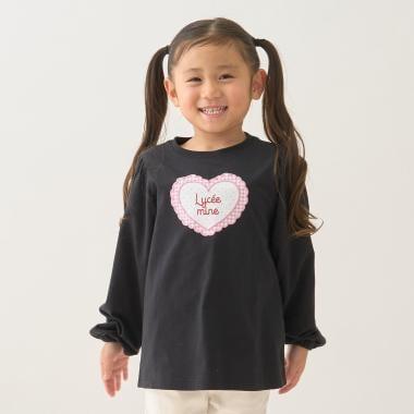速幹抗UV防變形 心形印花 蓬鬆泡泡袖 Lycee mine 芭蕾系列 T恤