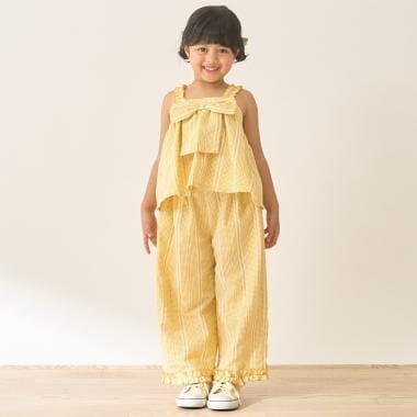 蝴蝶結吊帶上衣＋寬鬆長褲 套裝 Lycee mine芭蕾系列