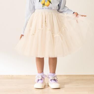 波浪拼接＋多褶設計＋網紗半身裙 Lycee mine Ballet系列