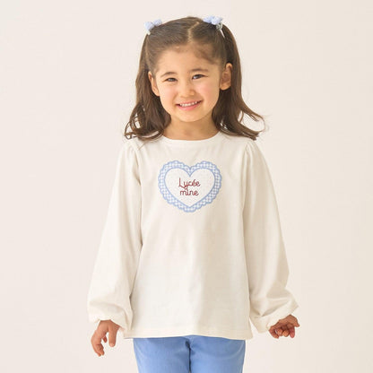 速幹抗UV防變形 心形印花 蓬鬆泡泡袖 Lycee mine 芭蕾系列 T恤