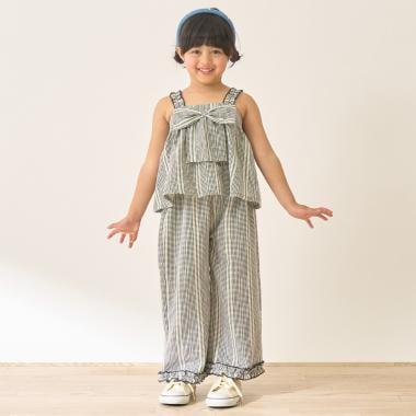 蝴蝶結吊帶上衣＋寬鬆長褲 套裝 Lycee mine芭蕾系列