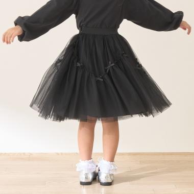 波浪拼接＋多褶設計＋網紗半身裙 Lycee mine Ballet系列