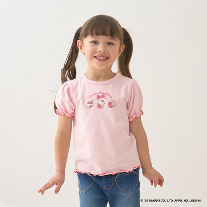 サンリオキャラクターズ（三麗鷗角色） 草莓小屋印花T恤