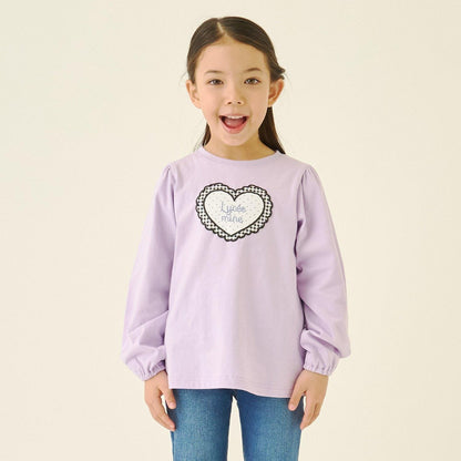 速幹抗UV防變形 心形印花 蓬鬆泡泡袖 Lycee mine 芭蕾系列 T恤