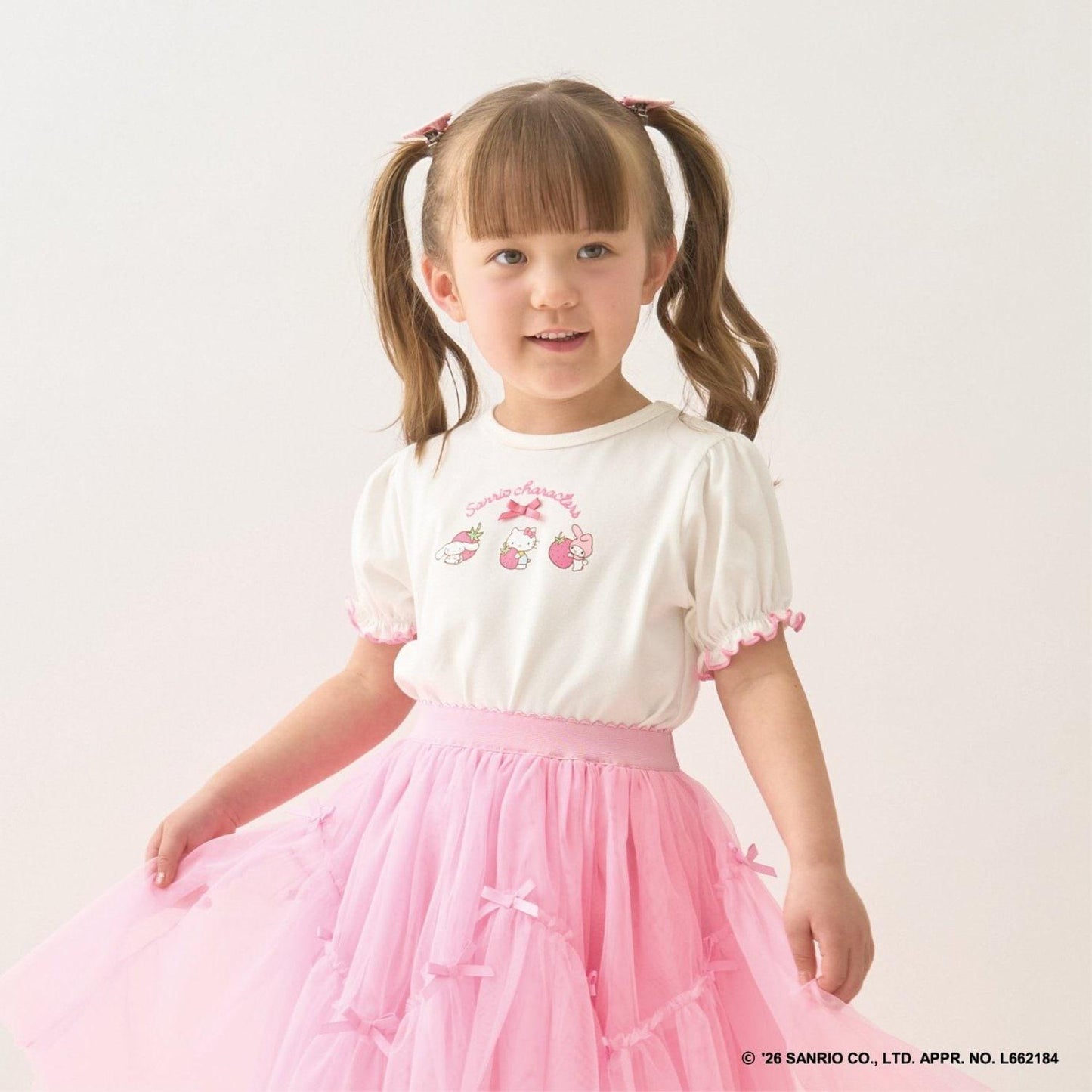 サンリオキャラクターズ（三麗鷗角色） 草莓小屋印花T恤