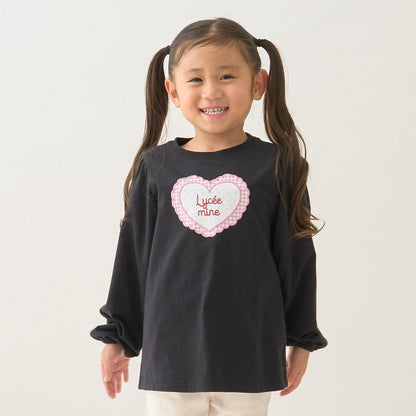速幹抗UV防變形 心形印花 蓬鬆泡泡袖 Lycee mine 芭蕾系列 T恤