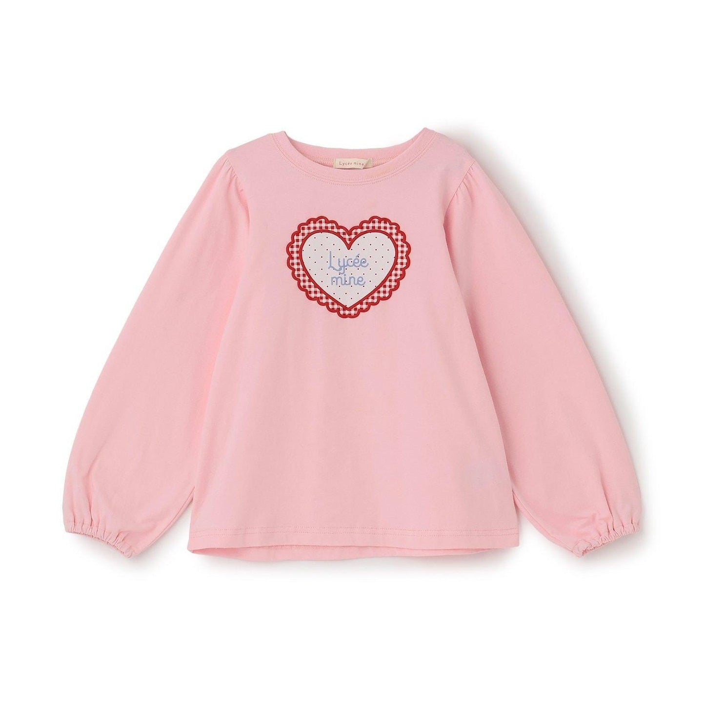 速幹抗UV防變形 心形印花 蓬鬆泡泡袖 Lycee mine 芭蕾系列 T恤