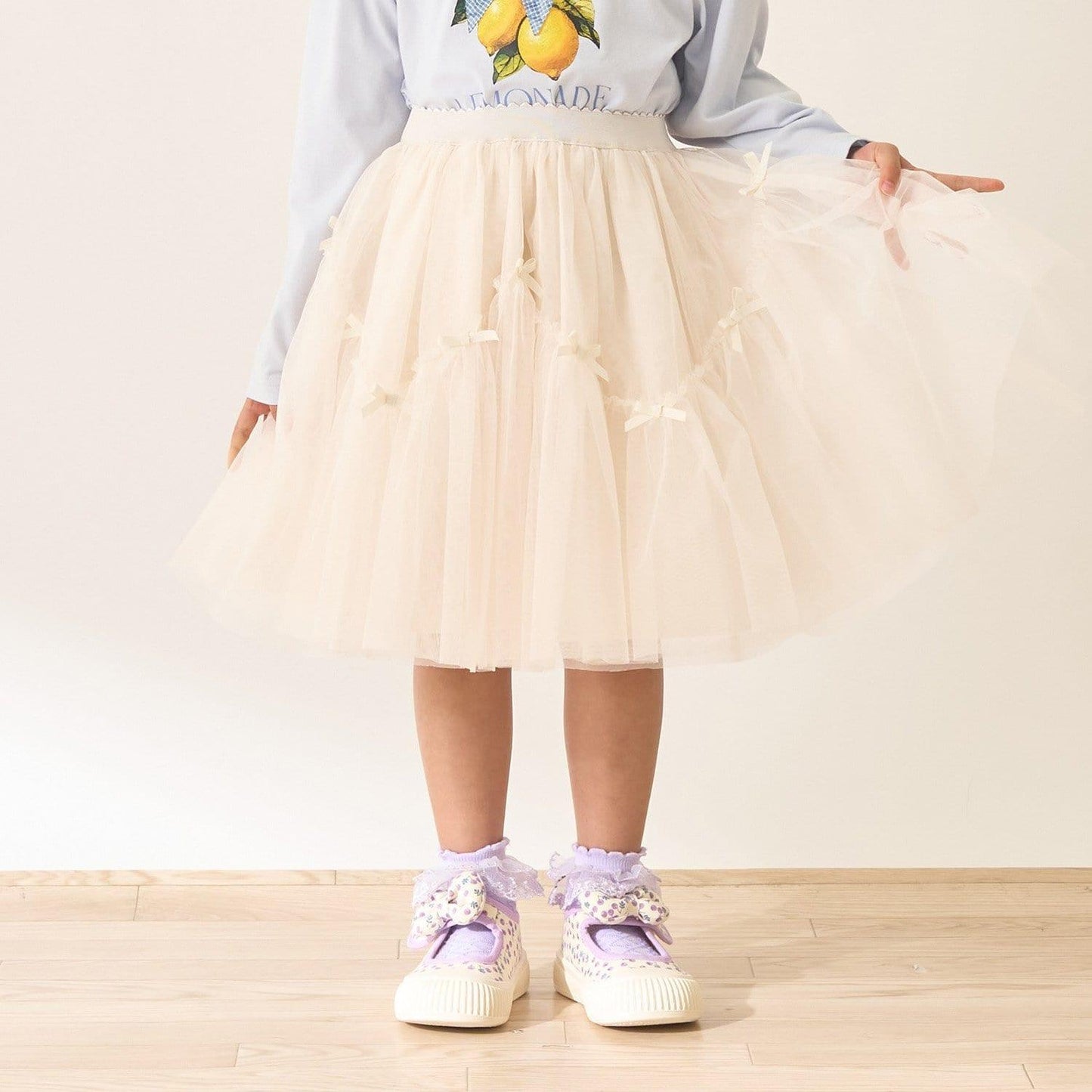 波浪拼接＋多褶設計＋網紗半身裙 Lycee mine Ballet系列