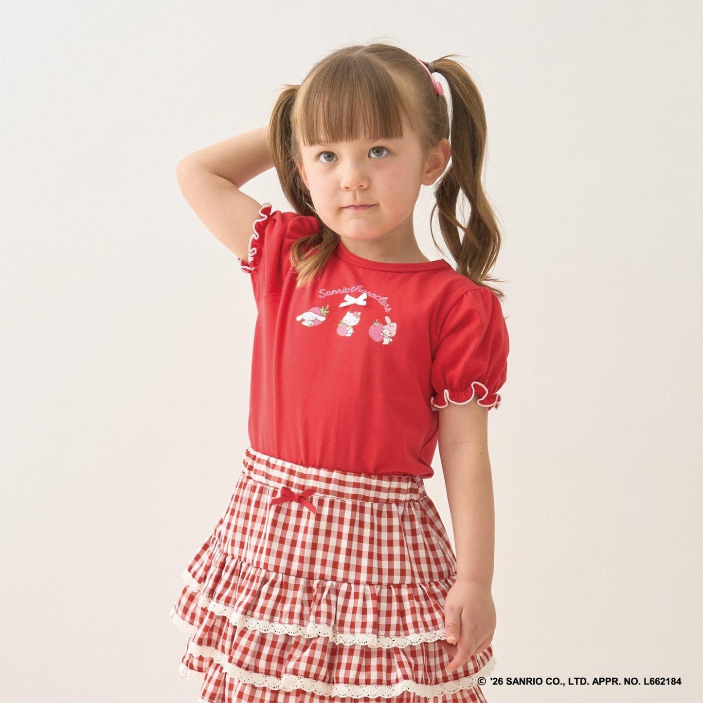 サンリオキャラクターズ（三麗鷗角色） 草莓小屋印花T恤